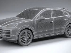Porsche Cayenne Turbo E-Hybrid Coupe 2024 3D Model