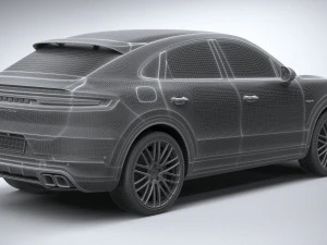 Porsche Cayenne Turbo E-Hybrid Coupe 2024 3D Model