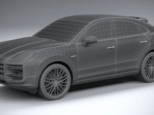 Porsche Cayenne Turbo E-Hybrid Coupe 2024 3D Model