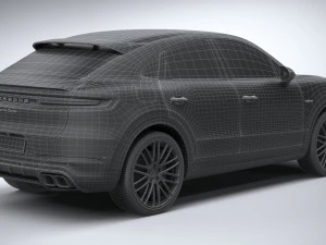 Porsche Cayenne Turbo E-Hybrid Coupe 2024 3D Model