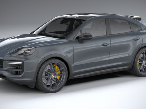 Porsche Cayenne Turbo E-Hybrid Coupe GT Package 2024 Modelo 3D
