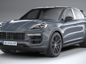 Porsche Cayenne Turbo E-Hybrid Coupe GT Package 2024 Modelo 3D