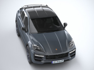 Porsche Cayenne Turbo E-Hybrid Coupe GT Package 2024 Modelo 3D