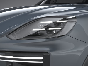 Porsche Cayenne Turbo E-Hybrid Coupe GT Package 2024 Modelo 3D