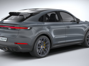 Porsche Cayenne Turbo E-Hybrid Coupe GT Package 2024 Modelo 3D