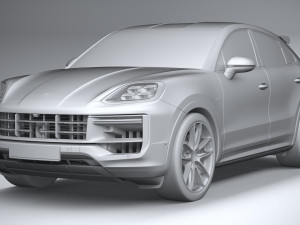 Porsche Cayenne Turbo E-Hybrid Coupe GT Package 2024 Modelo 3D