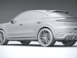 Porsche Cayenne Turbo E-Hybrid Coupe GT Package 2024 Modelo 3D