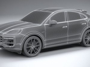 Porsche Cayenne Turbo E-Hybrid Coupe GT Package 2024 Modelo 3D
