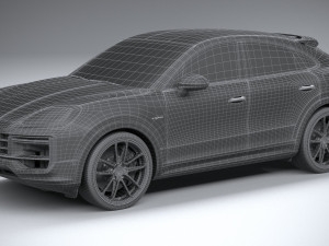 Porsche Cayenne Turbo E-Hybrid Coupe GT Package 2024 Modelo 3D