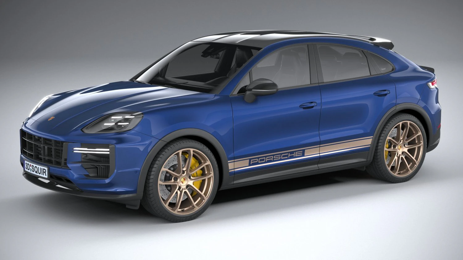 Porsche Cayenne Turbo GT 2024 3D Model .c4d .max .obj .3ds .fbx .stl .blend 