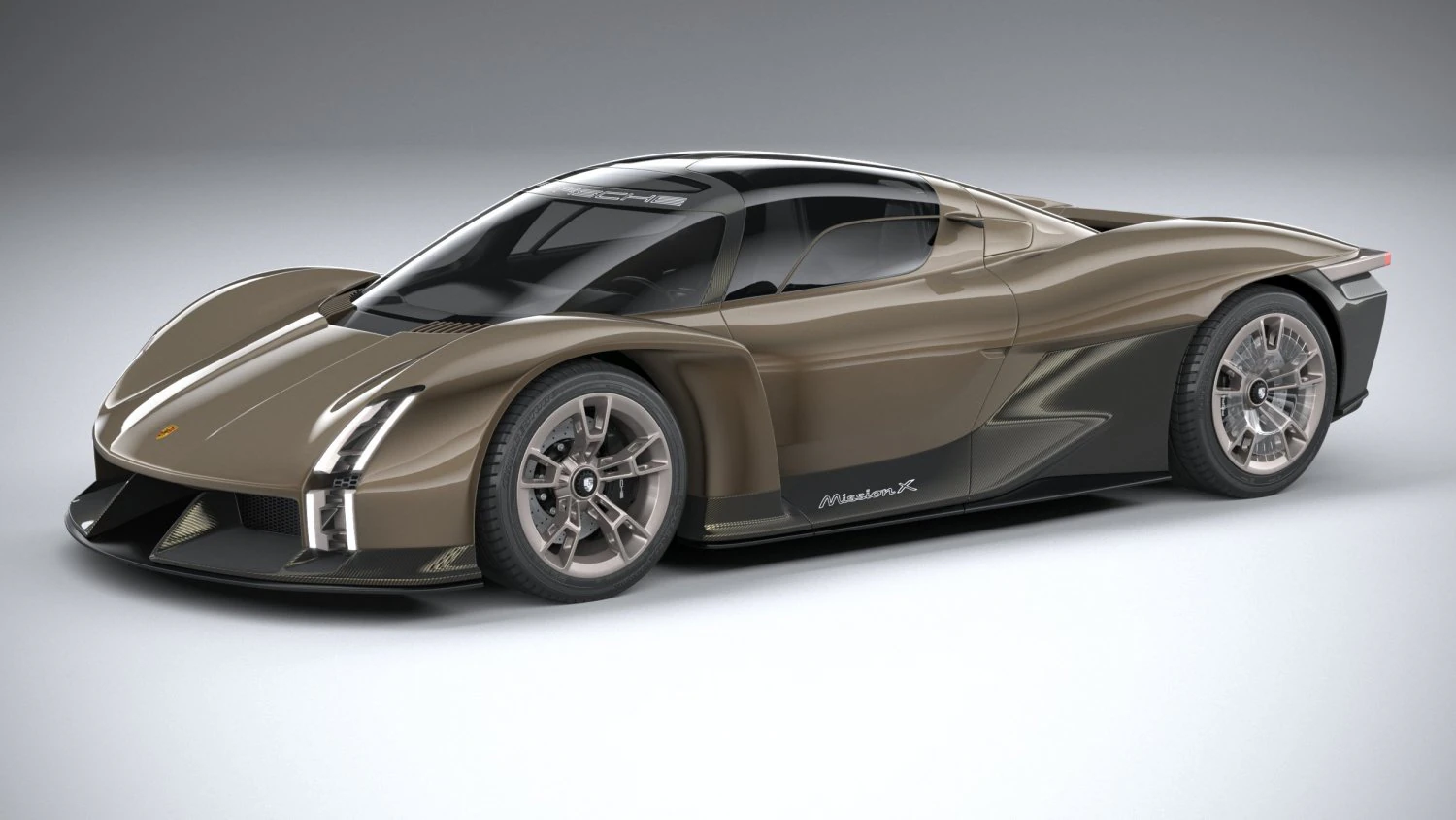 Porsche Mission X Concept 2023 3D Model .c4d .max .obj .3ds .fbx .stl .blend 