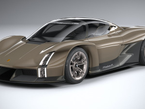 Porsche Mission X Concept 2023 3D Model