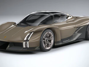 Porsche Mission X Concept 2023 3D Model