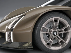 Porsche Mission X Concept 2023 3D Model