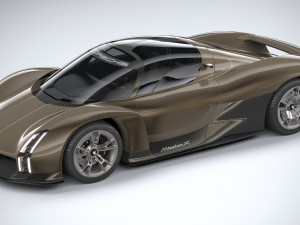Porsche Mission X Concept 2023 3D Model