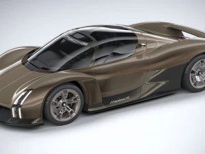 Porsche Mission X Concept 2023 3D Model