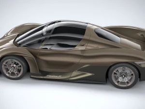 Porsche Mission X Concept 2023 3D Model