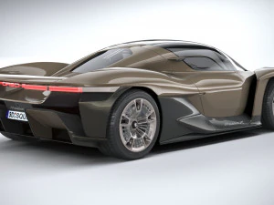 Porsche Mission X Concept 2023 3D Model