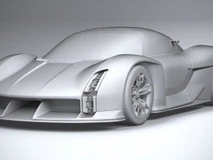 Porsche Mission X Concept 2023 3D Model