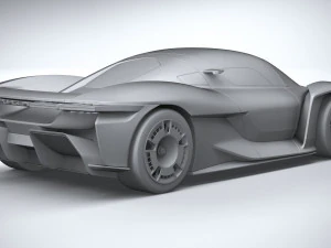 Porsche Mission X Concept 2023 3D Model