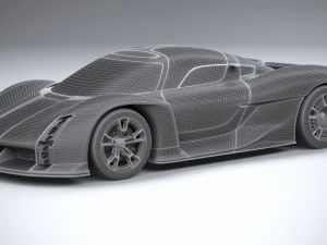 Porsche Mission X Concept 2023 3D Model