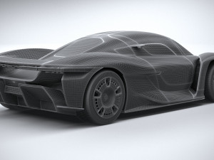 Porsche Mission X Concept 2023 3D Model