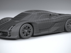Porsche Mission X Concept 2023 3D Model