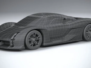 Porsche Mission X Concept 2023 3D Model