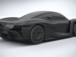 Porsche Mission X Concept 2023 3D Model