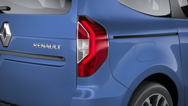 Renault Grand Kangoo 2024 3D मॉडल in वैन और