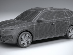 Skoda Kamiq 2024 Modelo 3D