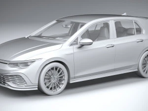 Volkswagen Golf GTI Clubsport 45 2021 3D Model