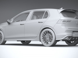 Volkswagen Golf GTI Clubsport 45 2021 Modello 3D