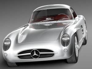 Mercedes-Benz 300 SLR 1955 3D Model