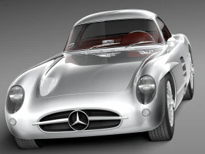 Mercedes-Benz 300 SLR 1955 3D Model
