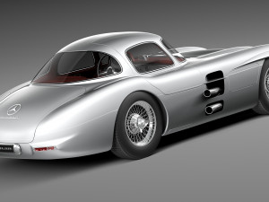 Mercedes-Benz 300 SLR 1955 3D Model