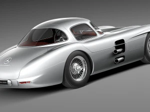 Mercedes-Benz 300 SLR 1955 3D Model