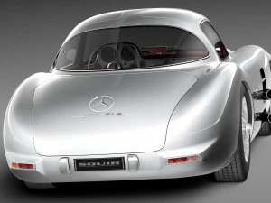 Mercedes-Benz 300 SLR 1955 3D Model