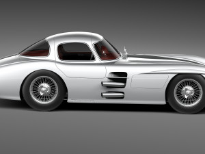 Mercedes-Benz 300 SLR 1955 3D Model