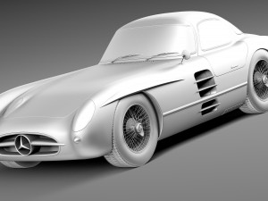 Mercedes-Benz 300 SLR 1955 3D Model