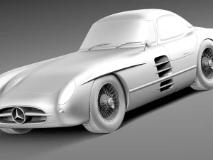 Mercedes-Benz 300 SLR 1955 3D Model