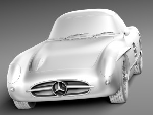 Mercedes-Benz 300 SLR 1955 3D Model
