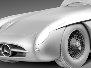 Mercedes-Benz 300 SLR 1955 3D Model