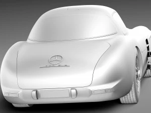Mercedes-Benz 300 SLR 1955 3D Model