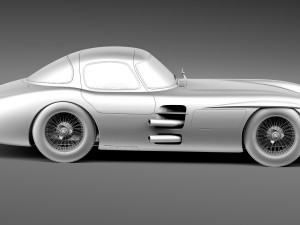 Mercedes-Benz 300 SLR 1955 3D Model