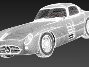 Mercedes-Benz 300 SLR 1955 3D Model