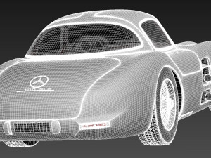 Mercedes-Benz 300 SLR 1955 3D Model