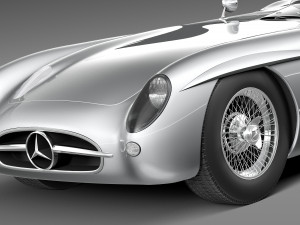Mercedes-Benz 300 SLR 1955 Spider 3D Model