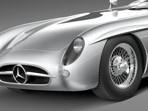 Mercedes-Benz 300 SLR 1955 Spider 3D Model