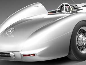 Mercedes-Benz 300 SLR 1955 Spider 3D Model